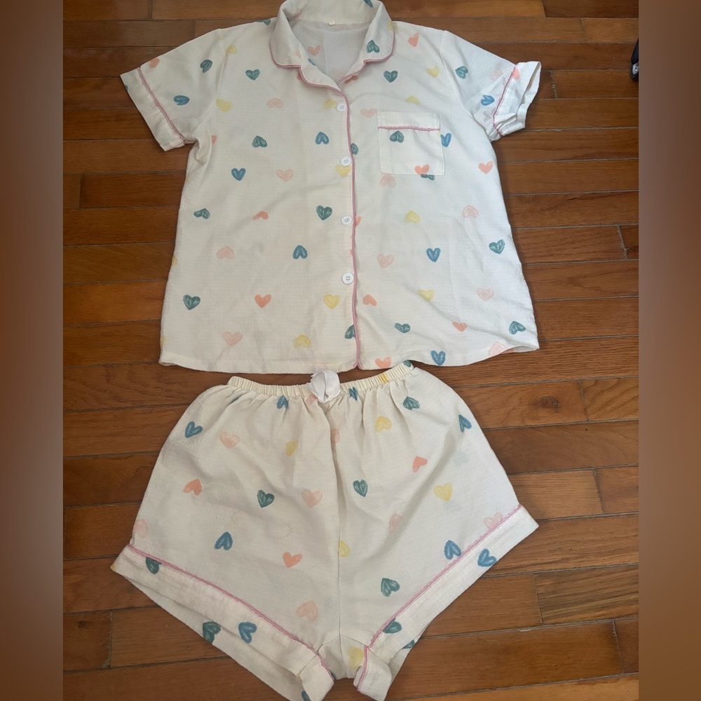 Heart Pattern Pajamas